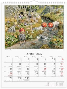 Väggkalender 2025 Elsa Beskow